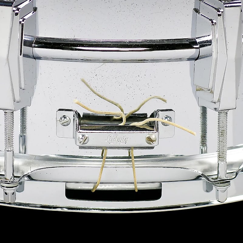 Ludwig No. 402 Supraphonic 6.5x14" Aluminum Snare Drum with Keystone Badge 1963 - 1969 image 9
