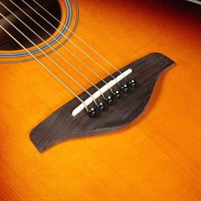 Yamaha FS-TA TransAcoustic Symphony Acoustic Electric Guitar, Brown Sunburst image 5