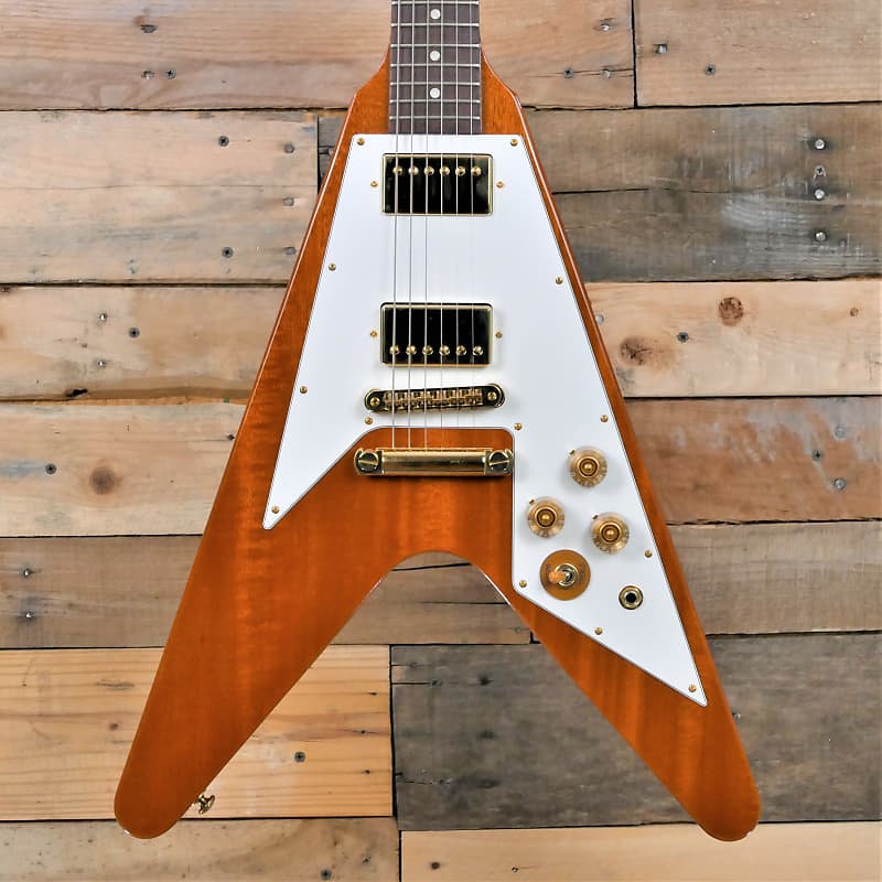 [希少美品]Gibson Flying V 2016 ナチュラル ゴールドパーツ Rare Gibson Flying V 2016 Natural Gold Parts | eBay