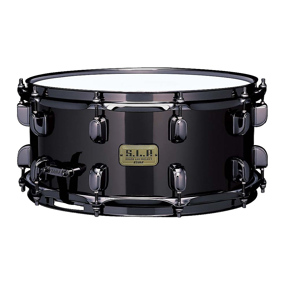 Tama LBR1465 6.5x14 S.L.P. Series Black Brass Snare Drum | Reverb
