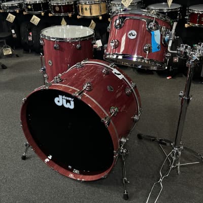 DW Collector's Series PURE Purple Heart 13/16/24" Drum Set Kit in Natural Lacquer over Purple Heart image 7