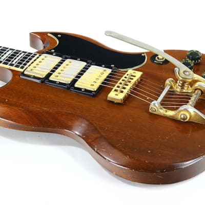 1973 Gibson SG Custom Walnut w/ Bigsby, 3 Pickups! 1970's SG Les Paul! NO BREAKS! image 17
