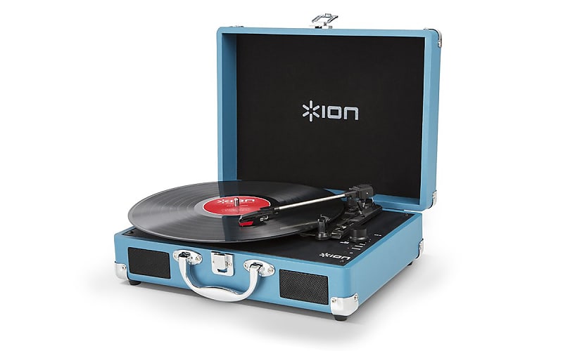 Ion Audio Vinyl Motion Portable Suitcase Turntable (Turquoise)