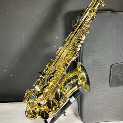 Like New Selmer Super Action 80 Series ii Alto Sax late 1990s  Gold Brass w/ S80 mouthpiece and custom case image 2
