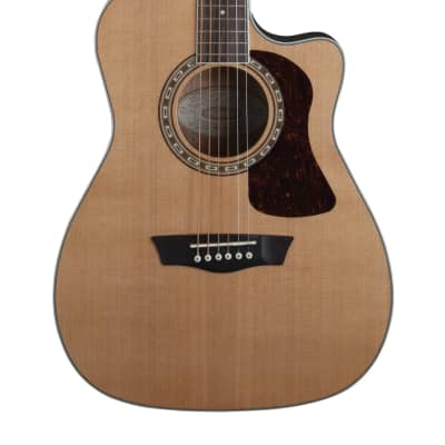Washburn - Natural Heritage 10 Series Folk Cutaway Acoustic Electric! F11SCE for sale