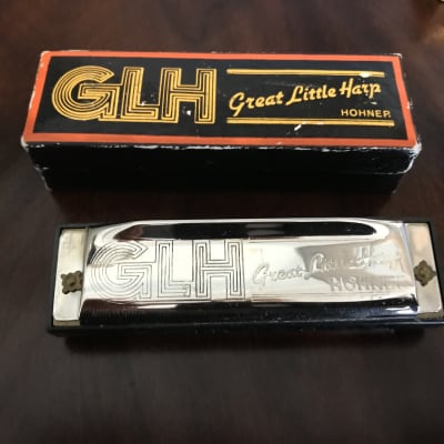 Hohner Great Little  Harp Harmonica - Key of C 1970's Silver image 1