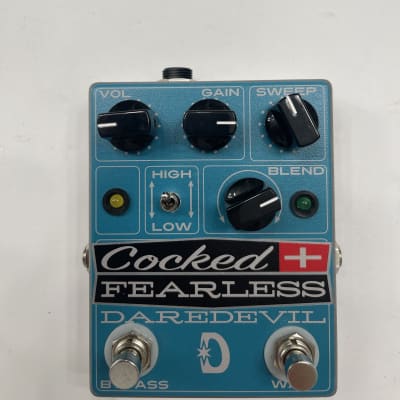 Daredevil Pedals Cocked + Fearless Distortion Overdrive Wah Guitar Effect Pedal image 2