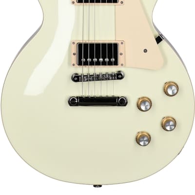 Gibson Les Paul Standard 60s Custom Color Electric Guitar, Plain Top (with Case), Classic White image 2