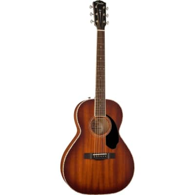 Fender Paramount PS-220E Parlor Acoustic-Electric Guitar (Aged Cognac Burst) image 3