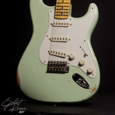 Fender Custom Shop '58 Stratocaster Relic, Super Faded Aged Surf Green image 5
