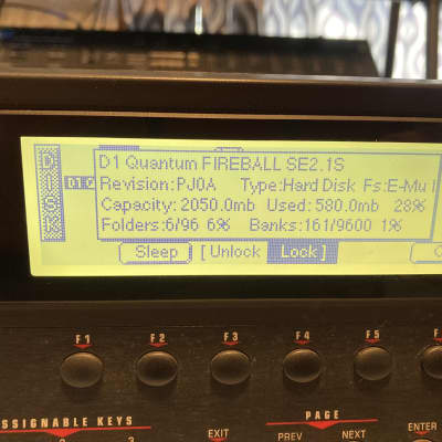 E-MU Emulator IV EIV x Hollywood Gold edition sampler, 2 Gig internal drive, 128 Mb RAM, EFX board image 5