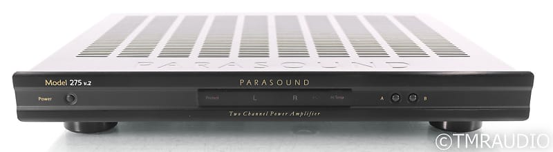 Parasound NewClassic 275 v.2 Stereo Power Amplifier; V2; Black image 1