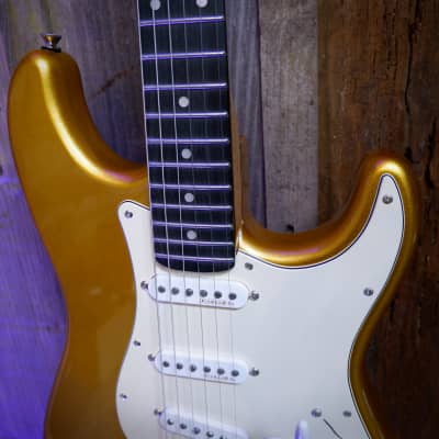 Los Gatos Guitars Model-S #LG1152 Gold Metallic image 6