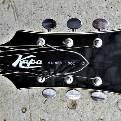 Kapa  Series 500 Guitar, 1960's,  Sunburst, 2 P.U.'s, Clean image 2