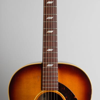 Epiphone  FT-79 Texan Flat Top Acoustic Guitar (1959), ser. #A-2499, black tolex hard shell case. image 8
