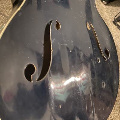 Harmony  H-56 Roy Smeck archtop project for repair P-13 Gibson pickup broken restoration 1956 rare Bild 8