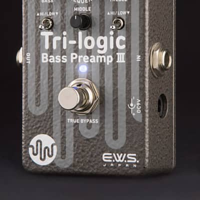 E.W.S. Tri-Logic Bass Preamp III pedal. Bass overdrive tones. Made in Japan. New! image 2