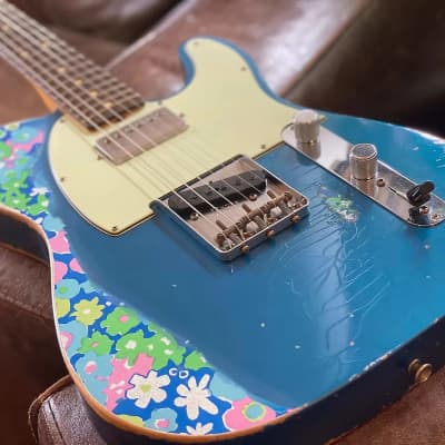 Fender Custom Shop Telecaster NAMM Limited 60s HS Heavy Relic Lake Placid Blue over Blue Floral 2016 image 10
