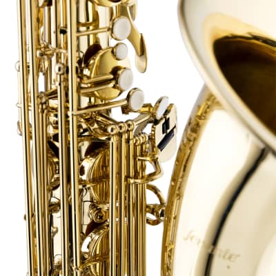 Stagg LV-BS4105 Key of Eb Baritone Saxophone w/Flight Case, Mouthpiece, Reed, Ligature, Cap, & Swab image 5