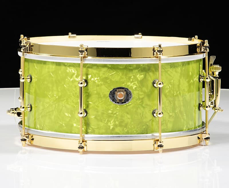 Ludwig 110th Anniversary Classic Maple Vintage Emerald Pearl 6.5x14 Snare Drum 2019 image 2