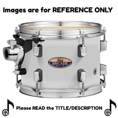 Pearl Decade Maple 8x7 Tom Drum w/OPTI-LOC WHITE SATIN PEARL DMP0807T/C229 image 1