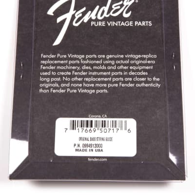 Genuine Fender® Pure Vintage Nickel Bass String Guide 099-4913-000 image 3