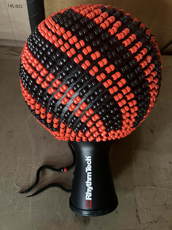 (MINT) RhythmTech RTSXL Fiberglass Shaker with Beads - Red & Black image 1
