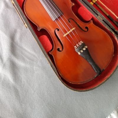 Vintage, Unbranded German made 4/4 Stradivarius 1716 Violin 1900s image 12