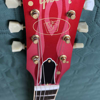 Gibson ES335 Jim Beam model only 18 produced. 1999 - Red Metallic and Graphics hand painted. image 10