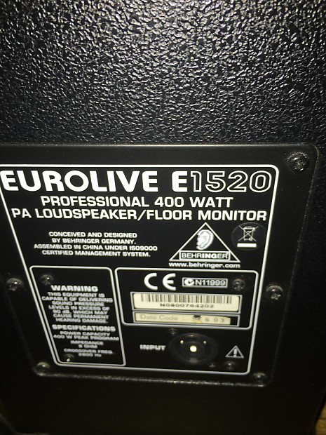 Behringer eurolive store e1520