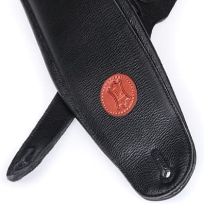 Levy's MSS2 4.5-inch Garment Leather with Heavy Padding Bass Strap - Black image 1