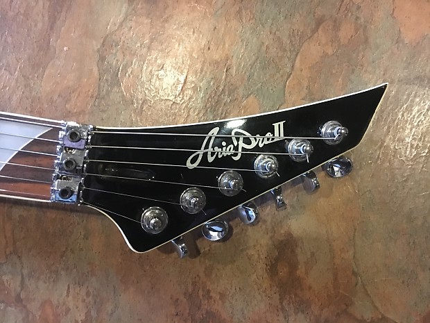 Aria Pro II Double Cutaway VERY RARE 27 Frets Floyd Rose
