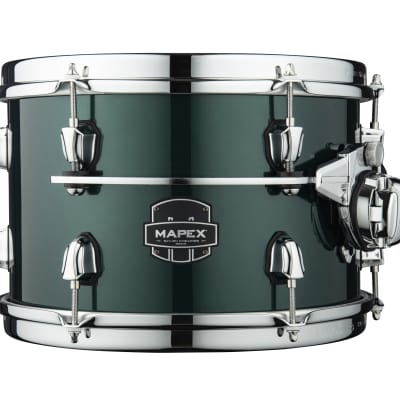 Mapex Saturn Evolution 10x8" Brunswick Green Lacquer w/Chrome Hardware Drum Rack Tom Tom Maple-Walnut | NEW | WorldShip | Dealer image 1