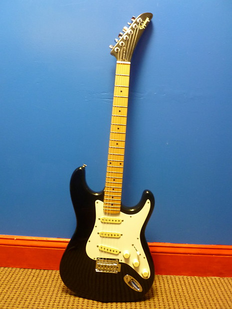 Epiphone S-310 1994 Black with White Pickguard | Reverb