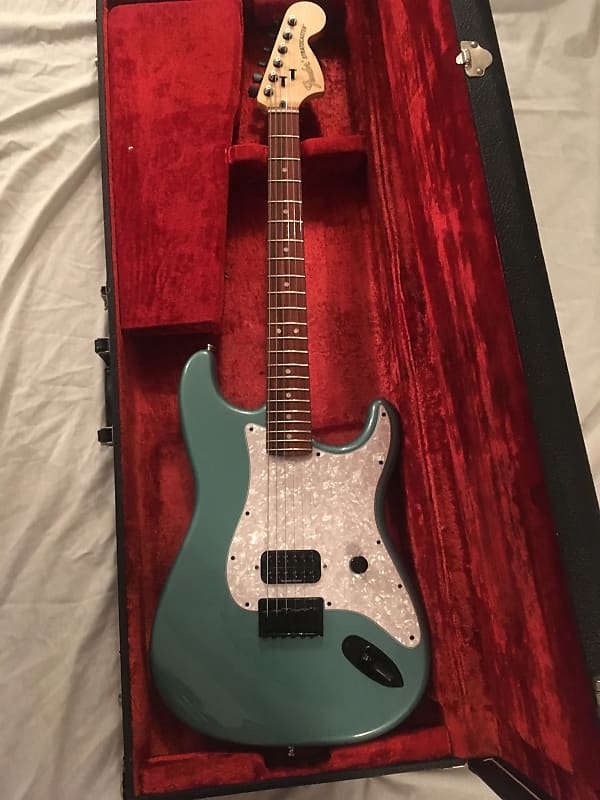 Custom Tom Delonge Teal Green Metallic Fender Stratocaster Hardtail w/ Case image 1