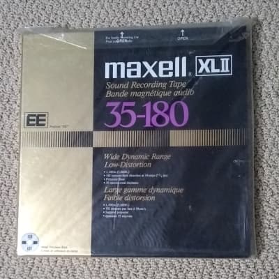 Maxell 35-180 XLII EE 1/4” x 10.5” REEL TO REEL TAPE metal