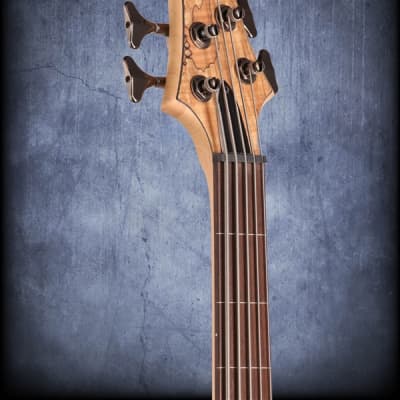 ESP LTD B205SM-FL Fretless 5 String Electric Bass Guitar Natural Satin image 4