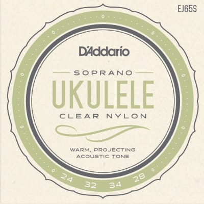 D'Addario Ukulele Strings Pro-Arte Soprano Clear Nylon 28,32,34,28 image 1