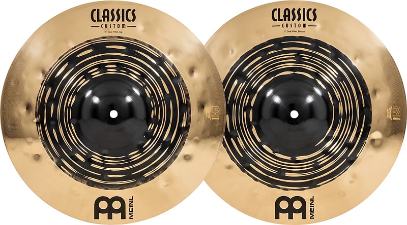 Meinl CC15DUH Classics Custom Dual Hi-Hat Cymbal Pair, 15