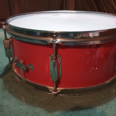 CB Percussion 14x5.5 Wood Snare Drum - Red Wrap image 4