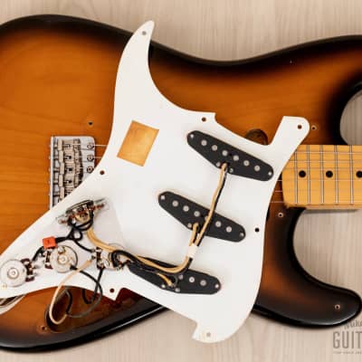 1991 Fender '54 Stratocaster ST54-900 Sunburst Lacquer w/ American Vintage Pickups, Japan MIJ Fujigen ST54-115 image 19