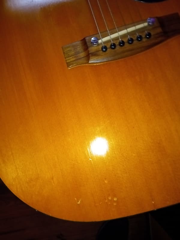 Bently 5106 Satin / Natural Acoustic Guitar - Mid 80's