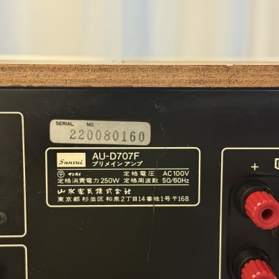 Sansui AU-D707F インテグレーテッドアンプ Sansui AU-D707F EXTRA Integrated Amplifier Masterpiece | eBay