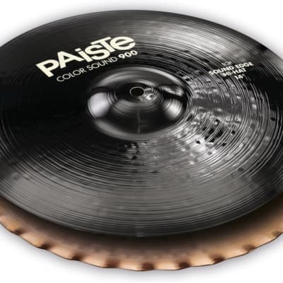 Paiste 14 inch Color Sound 900 Black Sound Edge Hi-hat Cymbals image 1