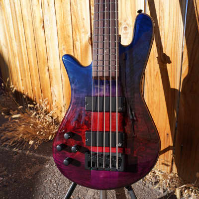 Spector NS Ethos-5 Interstellar Gloss Left Handed 5-String Bass Guitar w/ Gig Bag (2022) image 8