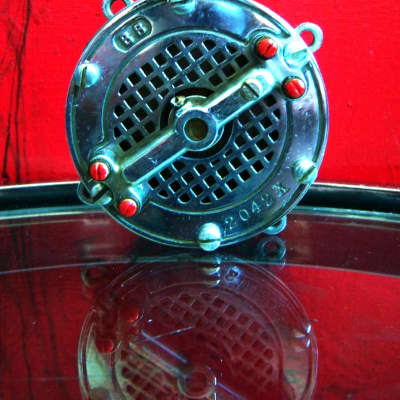 Vintage RARE 1930's Universal Model BB carbon microphone chrome spring mic # 2 Shure Electro Voice image 1