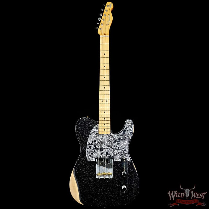 Fender brad paisley esquire black sparkle top
