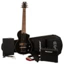 Blackstar Carry-On Travel Guitar, Deluxe Pack Black with Fly 3 Bluetooth