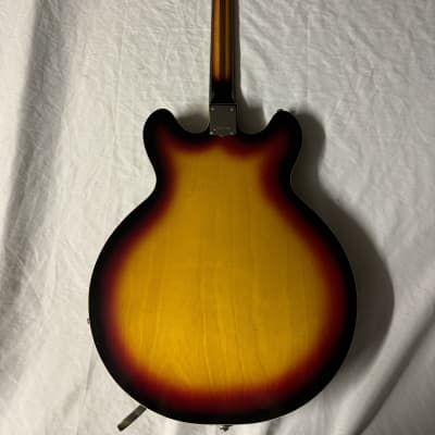 Tempo Hollowbody Electric Guitar MIJ Japan Vintage 1960s - Sunburst image 6