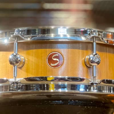 Sugar Percussion Poplar Snare Drum - 14x4 - Satin Natural | Reverb UK